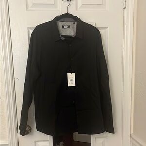 DKNY Black Casual Button Down Shirt